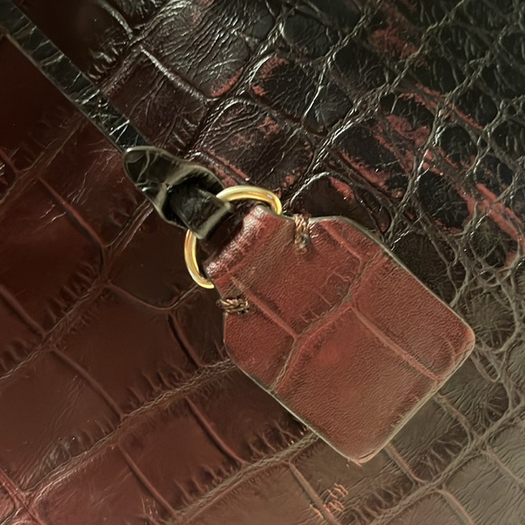 HENRI BENDEL Carlyle Satchel Embossed Crocodile - Picture 9 of 17